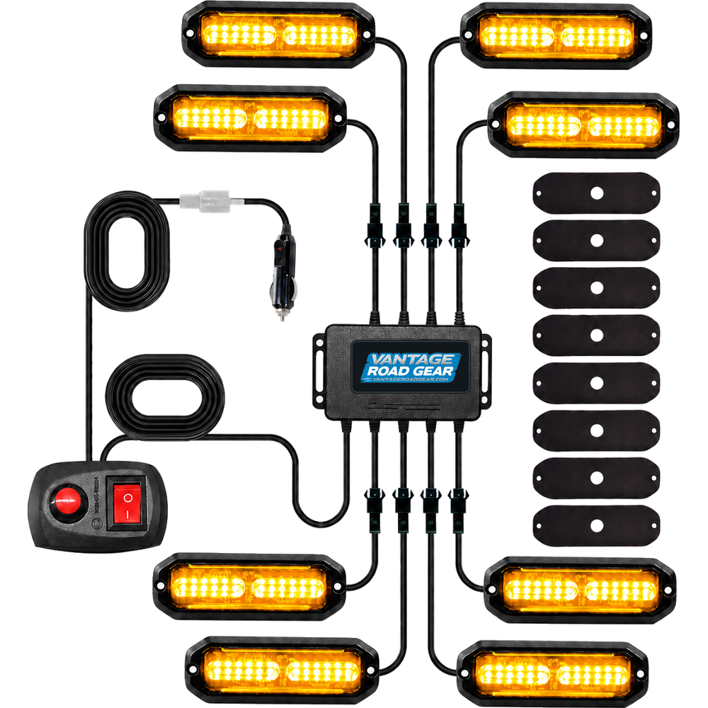 Eight-Light Amber Strobe System